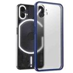 For Nothing Phone 1 Four-corner Shockproof TPU + PC Phone Case(Transparent Blue)