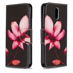 For Nokia 2.3 Colored Drawing Horizontal Flip Leather Case with Holder & Card Slots & Wallet(Lotus)