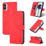 For Nothing Phone 1 AZNS Skin Feel Calf Texture Flip Leather Phone Case (Red)