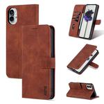 For Nothing Phone 1 AZNS Skin Feel Calf Texture Flip Leather Phone Case (Brown)