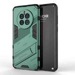 For Huawei Mate 50 Punk Armor 2 in 1 PC + TPU Shockproof Phone Case with Invisible Holder(Green)