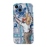 For iPhone 13 Pro Max Oil Painting TPU Phone Case (Hanging Painting)