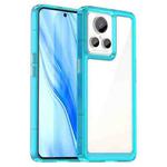 For Realme GT2 Explorer Master Colorful Series Acrylic + TPU Phone Case(Transparent Blue)
