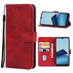 For vivo Y20 2021 Leather Phone Case(Red)