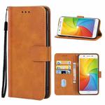 For vivo Y69 Leather Phone Case(Brown)