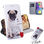 For Galaxy A70s Combined Pattern Magnetic Attraction Horizontal Flip Leather Case, Support Holder & Card Slot & Wallet(Pugs)