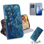 For Galaxy S20 Combined Pattern Magnetic Attraction Horizontal Flip Leather Case, Support Holder & Card Slot & Wallet(Apricot Blossom)
