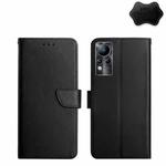 For Infinix Note 11 Genuine Leather Fingerprint-proof Horizontal Flip Phone Case(Black)