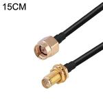 SMA Male to SMA Female RG174 RF Coaxial Adapter Cable, Length: 15cm