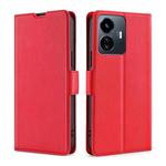 For vivo Y77 5G Global Ultra-thin Voltage Side Buckle Leather Phone Case(Red)