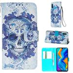 For Huawei P30 Lite 3D Painting Horizontal Flip Leather Case with Holder & Card Slot & Wallet & Lanyard(Cloud Ghost Head)