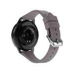 20mm Universal T-buckle Silicone Watch Band(Coast Grey)