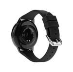 22mm Universal T-buckle Silicone Watch Band(Black)