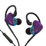 CVJ-CSK In-Ear Dynamic Music Running Sports Wired Headphone, Style:3.5mm With Mic(Purple Blue)