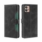 For Motorola Moto G32 4G Skin Feel Magnetic Buckle Leather Phone Case(Black)