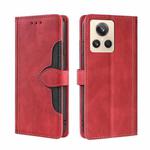 For Realme GT2 Explorer Master Skin Feel Magnetic Buckle Leather Phone Case(Red)