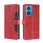 For vivo iQOO Z6 44W/T1 Snapdragon 680 Skin Feel Magnetic Buckle Leather Phone Case(Red)