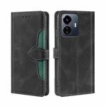 For vivo Y77 5G Global Skin Feel Magnetic Buckle Leather Phone Case(Black)