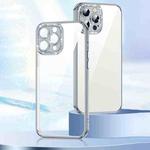 For iPhone 14 Glitter Lens Film TPU Phone Case (Silver)