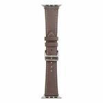 Single Lap Microfiber Leather Watch Band For Apple Watch Ultra 49mm / Series 8&7 45mm / SE 2&6&SE&5&4 44mm / 3&2&1 42mm(Brown)