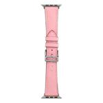 Single Lap Microfiber Leather Watch Band For Apple Watch Ultra 49mm / Series 8&7 45mm / SE 2&6&SE&5&4 44mm / 3&2&1 42mm(Pink)