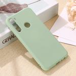 For Galaxy A21 Solid Color Liquid Silicone Anti-fall Full Coverage Mobile Phone Protective Case(Green)