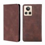 For Realme GT2 Explorer Master Skin Feel Magnetic Horizontal Flip Leather Phone Case(Dark Brown)