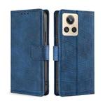 For Realme GT2 Explorer Master Skin Feel Crocodile Magnetic Clasp Leather Phone Case(Blue)