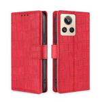 For Realme GT2 Explorer Master Skin Feel Crocodile Magnetic Clasp Leather Phone Case(Red)