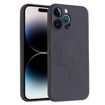 For iPhone 14 Pro Max Liquid Silicone Full Coverage Magsafe Phone Case (Black)