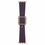 Rose Gold Square Buckle Silicone Watch Band For Apple Watch Series 8&7 41mm / SE 2&6&SE&5&4 40mm / 3&2&1 38mm(Crimson Cherry)