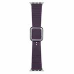 Silver Square Buckle Silicone Watch Band For Apple Watch Series 8&7 41mm / SE 2&6&SE&5&4 40mm / 3&2&1 38mm(Crimson Cherry)