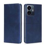 For vivo Y77 5G Global Cow Texture Magnetic Leather Phone Case(Blue)