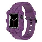 Integrated Silicone Watch Band For Apple Watch Series 8&7 45mm / SE 2&6&SE&5&4 44mm / 3&2&1 42mm(Purple)