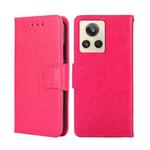 For Realme GT2 Explorer Master Crystal Texture Leather Phone Case(Rose Red)