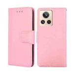 For Realme GT2 Explorer Master Crystal Texture Leather Phone Case(Pink)