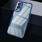 For OnePlus Nord 2 5G Transparent Acrylic + TPU Phone Case(Blue)