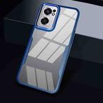 For OnePlus Nord CE 2 5G Transparent Acrylic + TPU Phone Case(Blue)