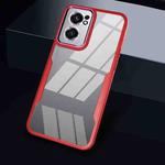 For OnePlus Nord CE 2 5G Transparent Acrylic + TPU Phone Case(Red)