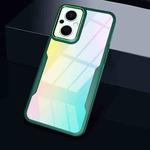For OPPO Reno7 Z / OnePlus N20 Transparent Acrylic + TPU Phone Case(Green)