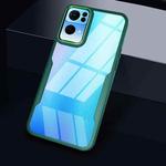 For OPPO Reno7 Pro Transparent Acrylic + TPU Phone Case(Green)