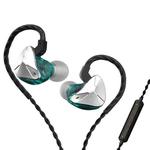 CVJ Demon Double Dynamic Coil HiFi Music Wired Earphone With Mic(Silver)