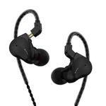 CVJ Mirror Hybrid Technology HiFi Music Wired Earphone No Mic(Black)