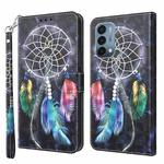 For OnePlus Nord N200 5G 3D Painted Leather Phone Case(Colorful Dreamcatcher)