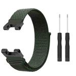 For Amazfit T-Rex / T-Rex Pro / Ares Nylon Loop Watch Band(Army Green)