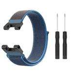 For Amazfit T-Rex / T-Rex Pro / Ares Nylon Loop Watch Band(Dark Blue)