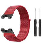 For Amazfit T-Rex / T-Rex Pro / Ares Nylon Loop Watch Band(Red)