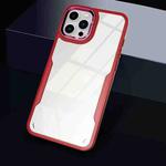 For iPhone 11 Pro Max Transparent Acrylic + TPU Phone Case (Red)