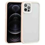 For iPhone 12 Pro Two-color Shield TPU + PC Phone Case(Light Pink)