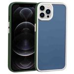 For iPhone 12 Pro Two-color Shield TPU + PC Phone Case(Dark Green)